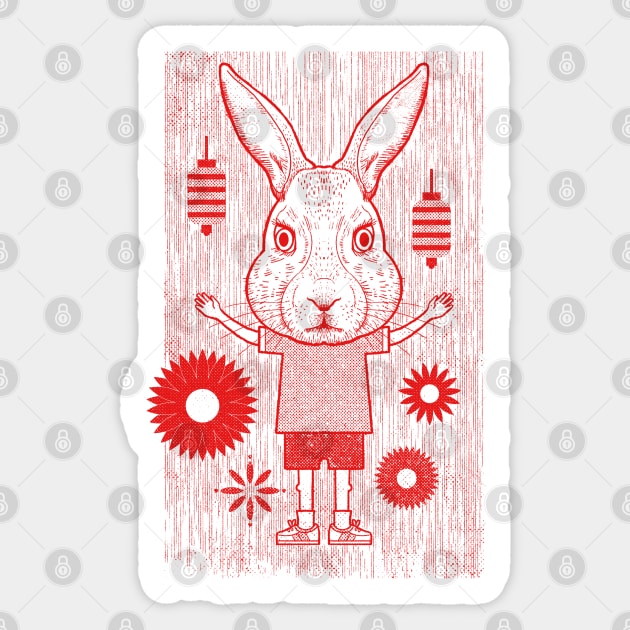 Chinese Year Of The Rabbit Sticker by RGB Ginger